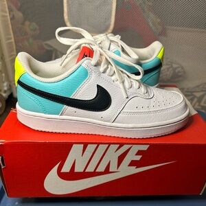 Nike Court Vision Low White/Multi CZ9352-100 Sz 6
